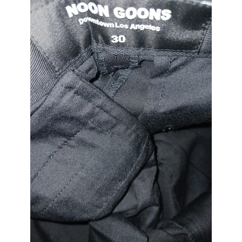 Noon Goons Pants Trouser Men's Size 30 Black Chinos Canvas NEW without tag. ****